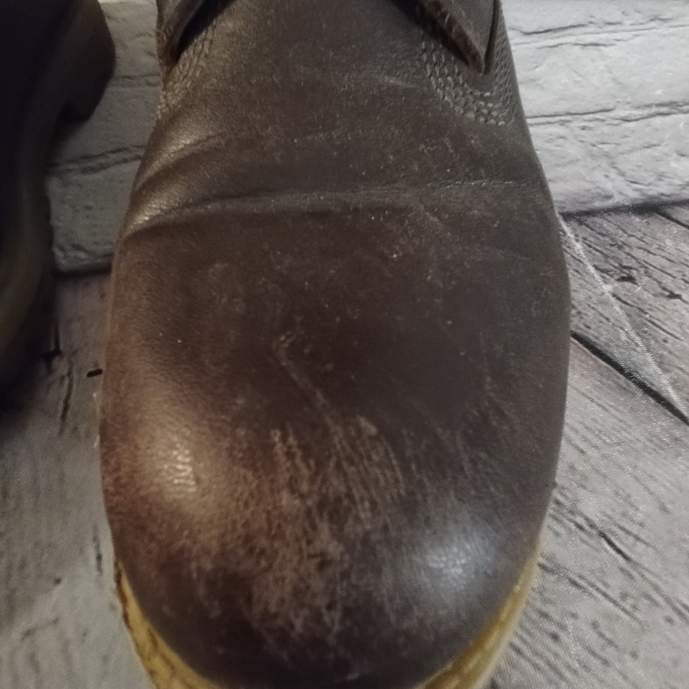 Timberland Lace Up Brown Leather Boots  Two-Tone  9.5 - Picture 5 of 16